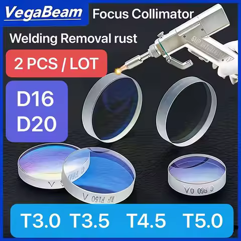 2PCS D20x4.5 F150 &D20x3.5 F400 F600 removal rust lens &D16 T5.0 F50 F60 Welding Focusing Lens For S