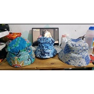 Contemporary Reversible batik Hats/Korean Hats/Youth Hats/Original jogja batik Buckets/Patchwork bat