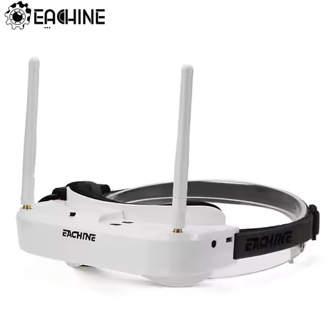 Eachine EV100 720*540 5.8G 72CH FPV Goggles With Dual Antennas Fan 18650 Battery Case RC Drone Spare
