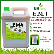 5L Em4 Effective Microorganism EM4 Pertanian Em4 Penternakan EM4 Perikanan Em4 Akuakultur Em4 Ternak