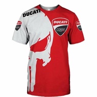 DUCATI 3D printed short sleeved T-shirt for summer fashion 2024 men