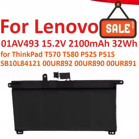 01AV493 15.2V 2100mAh 32Wh Laptop Battery For Lenovo ThinkPad T570 T580 P52S P51S Series SB10L84121 