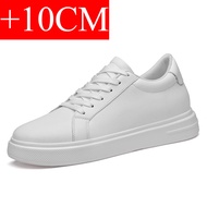 New  Mens Sneakers Elevator Shoes Heightening Height Increase Insole 6-10CM High Heels Shoes Leather
