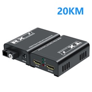 20km HDMI Fiber Extender Over Single SC Fiber Optical Cable Vs 3km 1080P HDMI To Fiber Optical Video