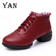Sepatu Dance Wanita Sepatu Dansa Latin/ Line Dance Semi Boots Renda Terbaru