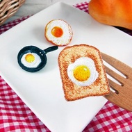 刺繡別針 | 蛋系列-荷包蛋 土司蛋 平鍋煎蛋 | 文藝輕黏