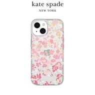 【kate spade】iPhone 15系列 MagSafe 精品手機殼 桃花紛飛/ iPhone 15 Plus