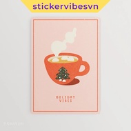 Fomex wall paintings, Christmas tree-shaped hot cocoa cups, double-sided adhesive, printed upon requ