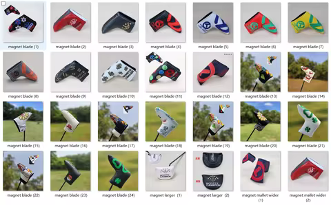 golf putter cover clown joker headcover blade circle TOUR USE milled cover money maker mallet all co