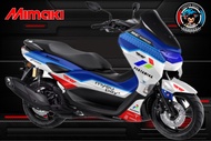 Decal Nmax Old Full Body//Sticker Nmax Old Full Body Motif Mandalika Racing