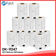 Hot Selling Dk1247 Dk-11247 103mm*164m Compatible Large Thermal Paper Shipping Labels 10 rolls