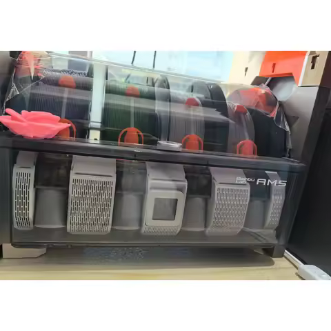 Desiccant Box for BambuLab AMS with Hygrometer for AMS Seven-Piece Set AMS Cable Protection Cover wi