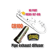 18301-107-610 pipe exhaust diffuser filter knalpot HONDA cb100 cb 100