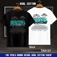 100% Premium Cotton Baju T Shirt Lelaki Oversize Plus Size Style Viral TA0137-Mercedes AMG Petronas