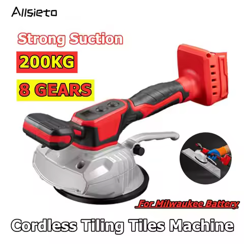 Tile Tiling Machine Tiles Vibrator Suction Cup 8 Gear Cordless Floor Tile Vibrator Leveling Power To