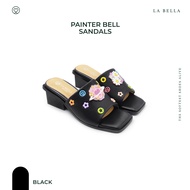 LA BELLA  รองเท้าส้นสูงหนังแกะ รุ่น PAINTER BELL SANDALS 3 สี