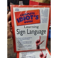 COMPLETE IDIOTS LEARNING SIGN LANGUAGE BOOK