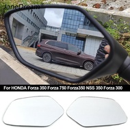 JaneDream Pair Motorcycle Convex Mirror Increase Rearview Mirrors Side Mirror View Vision Lens Accessories For HONDA Forza 350 Forza 750 Forza350 NSS 350 Forza 300