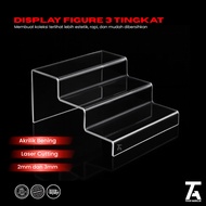 Acrylic Figure Stand 3 Tier Figure Stand Standing Figure Display Make up Stand Accessories Stand 2mm