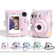 Fuji instax mini 12 Dedicated Crystal Case Protective mini12 Transparent/Sticker Painted Version Wit