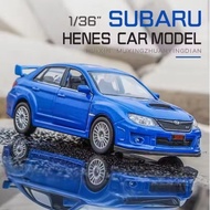 Koleksi Kereta SUBARU WRX MaKeda Subaru WRX STI Car Styling Licensed Diecast Car Model Toy Alloy Met