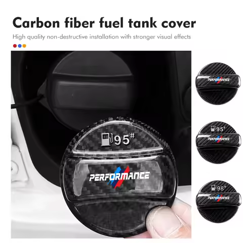 Car Carbon Fibre Fuel Cap Fuel Tank Decorative Oil Gas Cover For BMW E91 E92 E93 E60 F10 F30 E39 E36