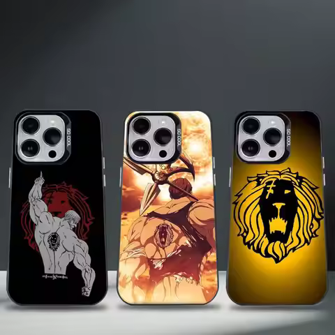 E-Escanor Seven Deadly Sins Phone Case For iPhone 16,15,14,13,12,11,8,7,Pro,Max,Plus,Mini,XS,SE Anti