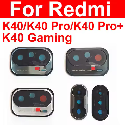 Back Camera Lens Glass Cover Frame For Xiaomi Redmi K40 K40 Pro Plus K40 Gaming Main Rear Camera Cov