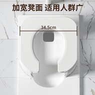 S/💎Toilet Stool Squatting Stool Changed to Potty Seat Household Stool Squatting Toilet Folding Toilet Simple Seat Frame