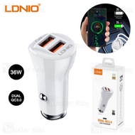 LDNIO C511Q 2 USB Quick Charge 3.0 Fast Charging Car Charger FREE cable micro/type c