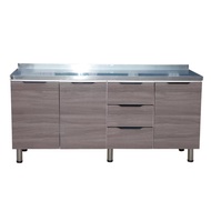 CLOSE ตู้ท็อปหน้าบานปิดผิวพร้อมลิ้นชัก 50x160x82ซม. MONSTERA T-160 สีไม้ธรรมชาติ