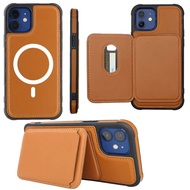 Iphone 11 PRO MAX LEATHER MAGSAFE CASE WITH WALLET CASING WALLET