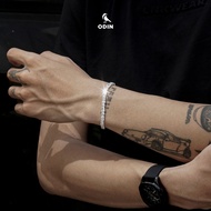 òng tay bạc ODIN ICE MIX TENNIS - Bạc S925 đính đá CZ vuông x tròn-Phong cách hiện đại sang trọng-Bả