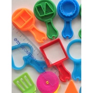 Student Color Mud Plasticine Children's Decorating Noodle Syringe Dessert Cake Hand Push Roller Shap