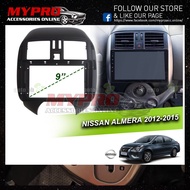 Android 🔥Player Casing 9" Nissan Almera 2012-2015