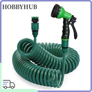 HOBBYHUB Stretch Water Pipe, 3/8" Connector -Proof Garden Coil Hose,  Car Washing 7 Function Sprayer