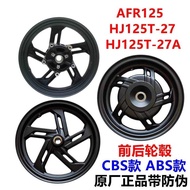 AFR125 Front Rear Steel Rim HJ125T-27/27 A Hub Wheel Aluminum Wheel Front Rim Rear Rim Tire
