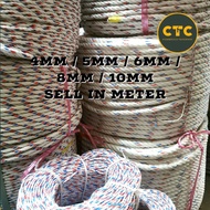 Tali Lembu Putih / Tali PP / Tali PP Putih / PP Rope PP rope 4mm 5mm 6mm 7mm / Tali PP/ Polypropylen