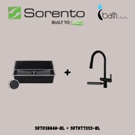 Sorento Kitchen Sink with Kitchen Tap SRTKS8848-BL + SRTKT73SS-BL