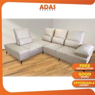 L-Shape Fabric Push-Back Sofa Set Gubi [Free Installation]
