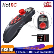 HOTRC DS-600 DS600 CH 2.4GHz FHSS Radio System Transmitter Remote Controller DS600 PWM GFSK 6CH Rece