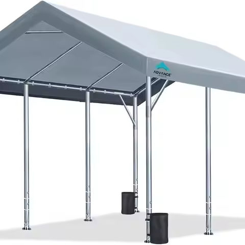 12x20 ft Heavy Duty Carport Potable Car Canopy Garage Party Tent Boat Shelter, Adjustable Height fro