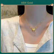 ASIX GOLD Bo Day Chuyen Vong Tay Mat Cao Tuan Ruy Bang Hoa Mach Vang 24K 18K Khong Phai Mau Khong Bo