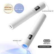 Kousia UV Nail Lamp 3W Portable Handheld Rechargeable USB Curing Quick Drying Light Manicure Tools
