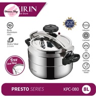 KIRIN KCP 080 PRESSURE COOKER - KIRIN 8 LITER PRESSURE COOKER - KIRIN 8 LITER PRESSURE COOKER - PRES