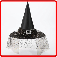 Halloween Witch Hat Black Oxford Cloth Witch Hat Party Holiday Pointed Witch Hat Wholesale