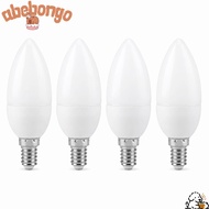 ABEBONGOTF 4 Pack LED Bulb, 3W E14 LED Candle Bulb, Retro Style Flame Shape B11 AC 85-265V Decorativ