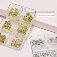 Nail Art Decoration Star Nail Accessories 6-Box Five-Corner Star Rivet Star Accessories Simple Golde