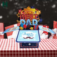 [Homyl] 3D FatherS Day Card Handmade with Message Note Happy Fathers Day Card