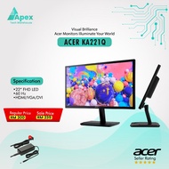 Gaming Acer KA221Q 21.5 Inch FHD IPS LCD Anti-Glare Monitor HDMI  Adjustable Tilt